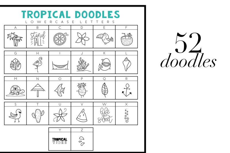 tropical-doodles-a-summer-font