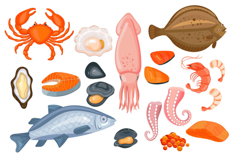 seafood-emblems-and-icons