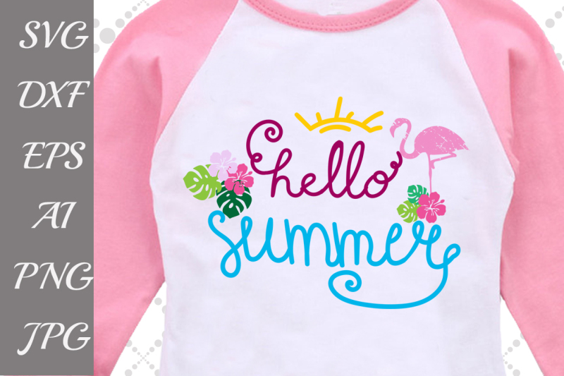 hello-summer-svg-flamingo-svg-summer-dxf-summer