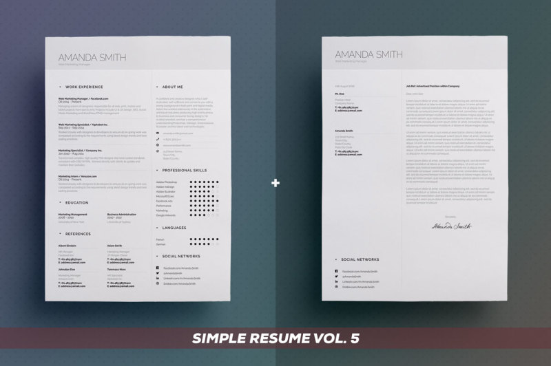 simple-resume-cv-bundle-edition-vol-2