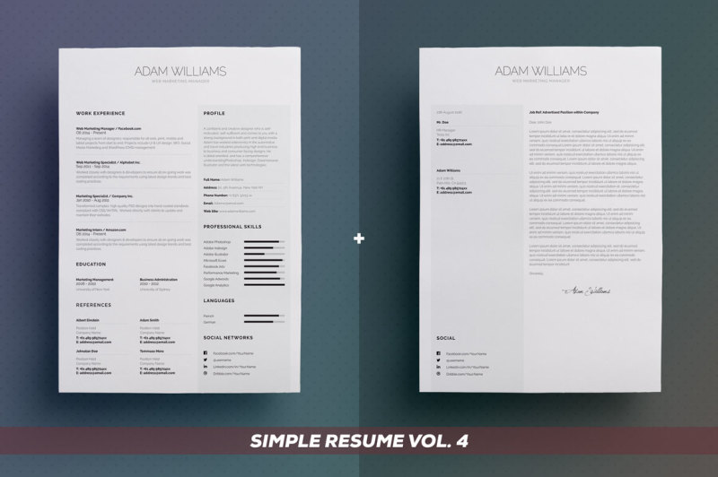 simple-resume-cv-bundle-edition-vol-2