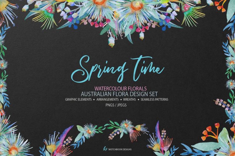 springtime-watercolour-clipart-set