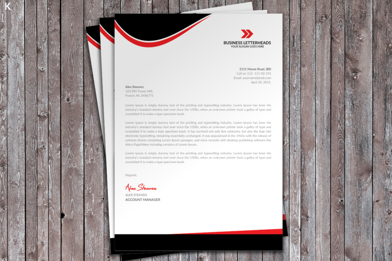 letter-head-print-template