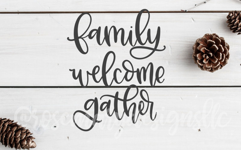 family-welcome-gather-hand-lettered-words-svg-bundle