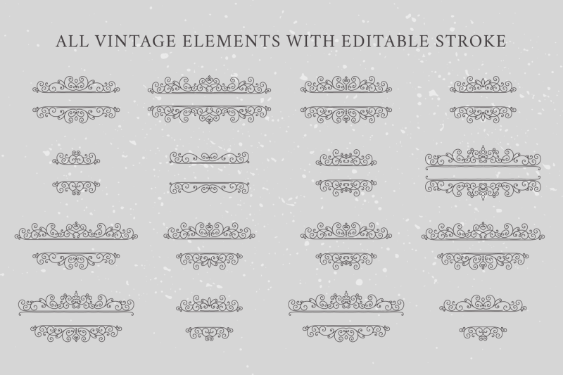 vintage-design-elements-set