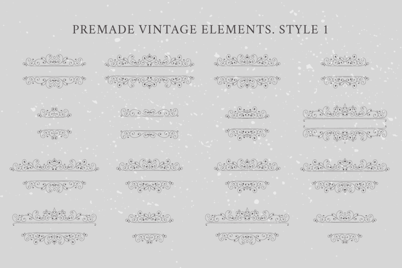 vintage-design-elements-set