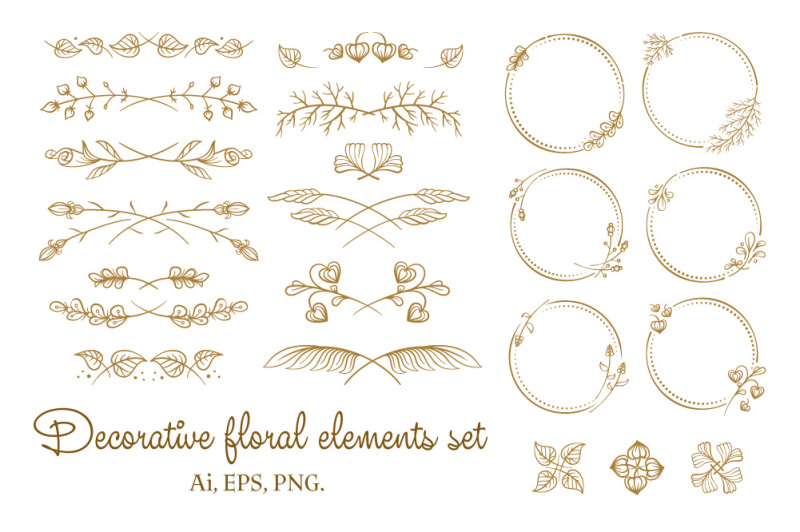 decorative-floral-elements-set