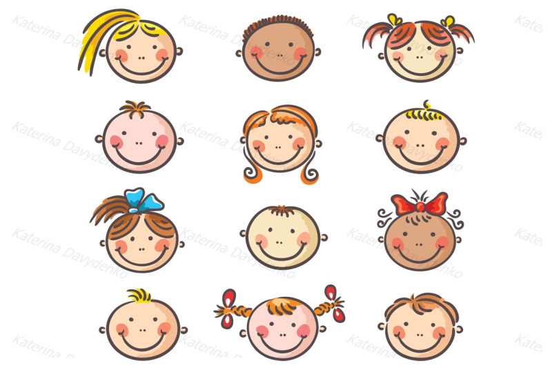 set-of-happy-cartoon-kids-faces