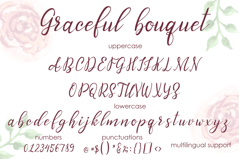 graceful-bouquet-lovely-font-and-clipart