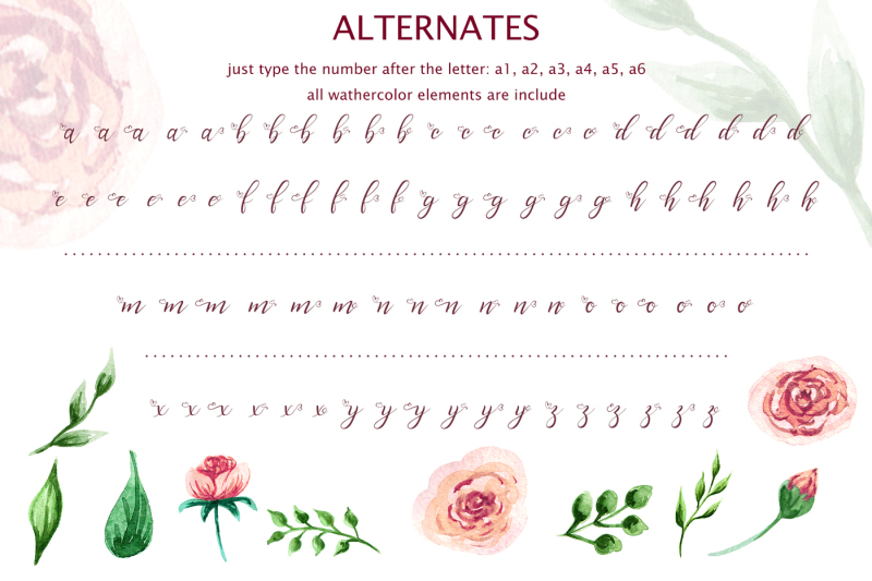 graceful-bouquet-lovely-font-and-clipart