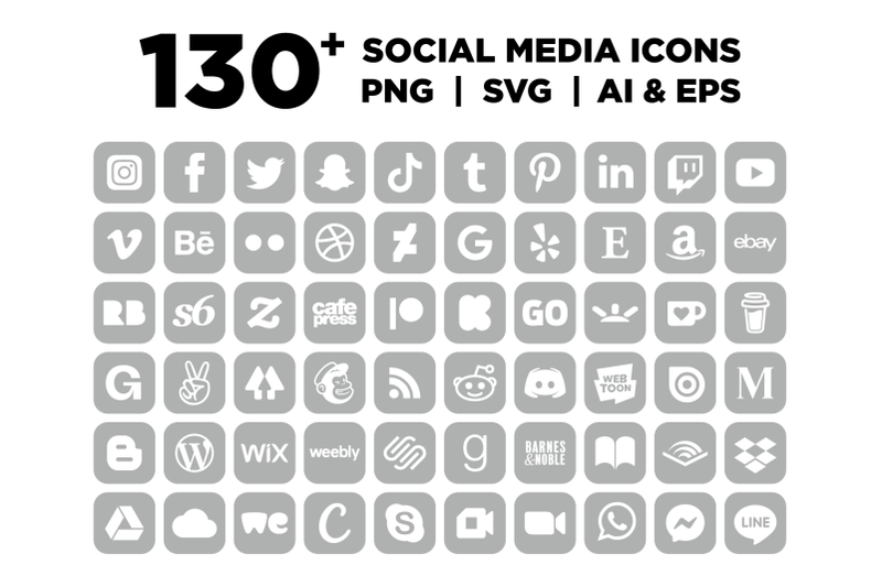 rounded-square-gray-social-icons