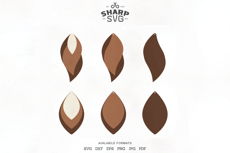 Download Tear Drop SVG - Pendant SVG - Earrings Bundle - Leather ...
