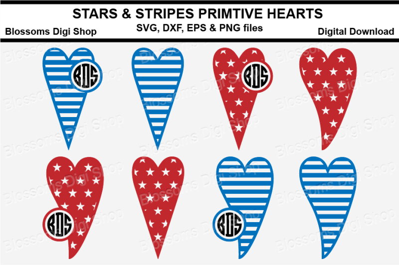 stars-amp-stripes-primitive-hearts-svg-dxf-eps-and-png-files