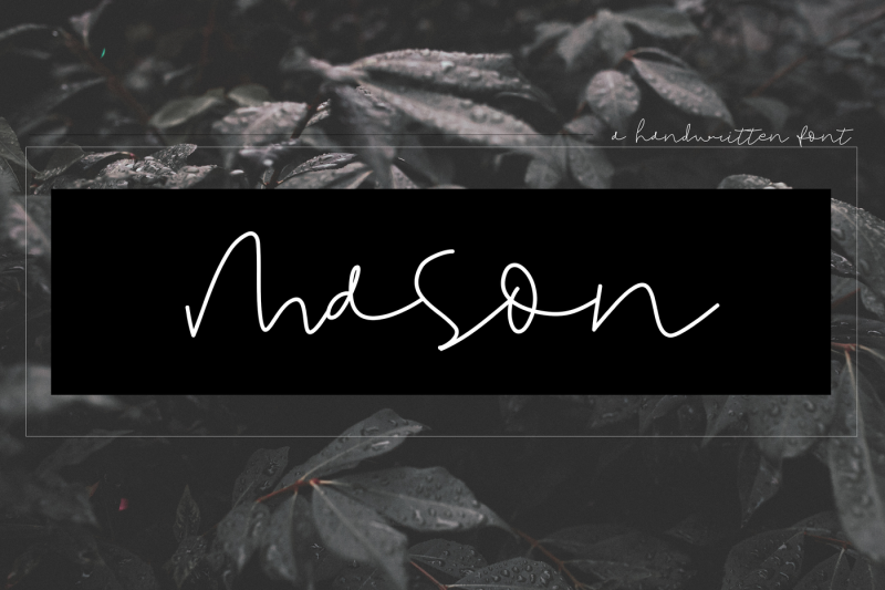 mason-handwritten-signature-font