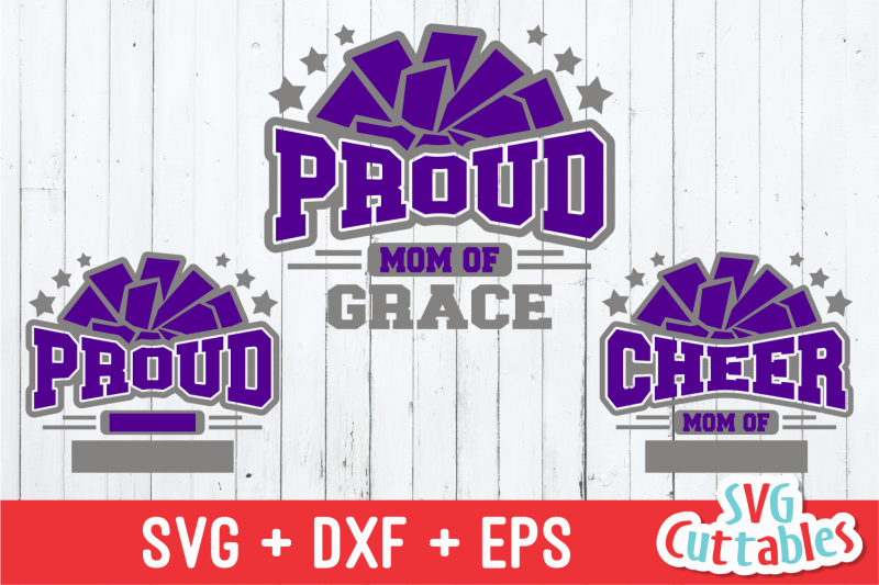 Download Proud Cheer Mom template svg cut file By Svg Cuttables ...