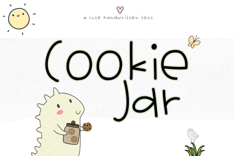 cookie-jar-a-cute-handwritten-font