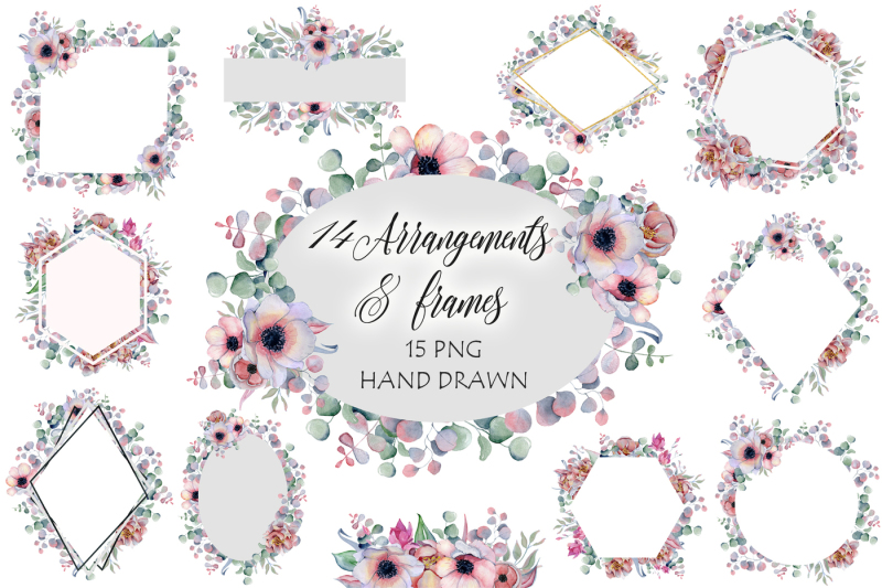 arrangements-amp-frames-with-peonies-amp-anemonies-flowers