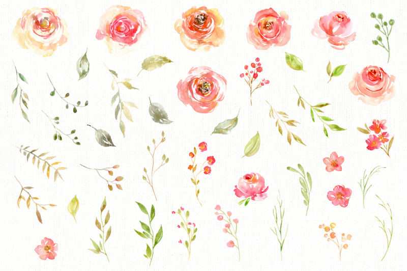 pink-watercolor-flowers-wreaths-arrangements-png