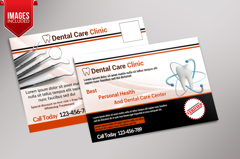 dental-care-clinic-postcard