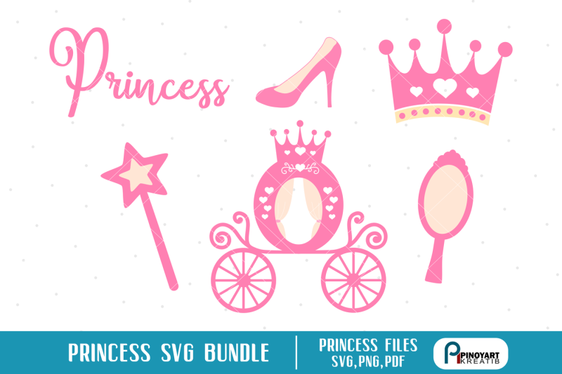 princess-svg-princess-svg-file-wand-svg-crown-svg-carriage-svg-svg