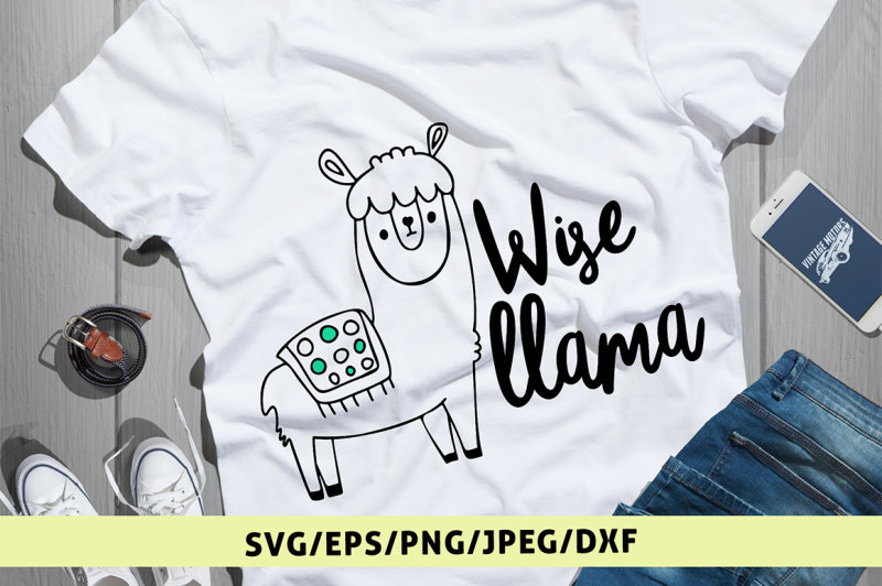 wise-llama-svg-cut-file