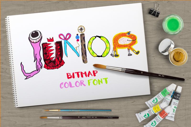 junior-bitmap-color-font