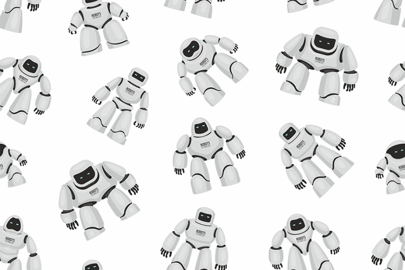 seamless-pattern-of-robots