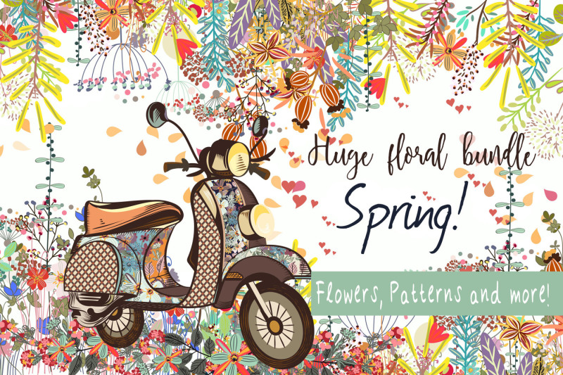 it-s-spring-vector-and-png-clipart-set