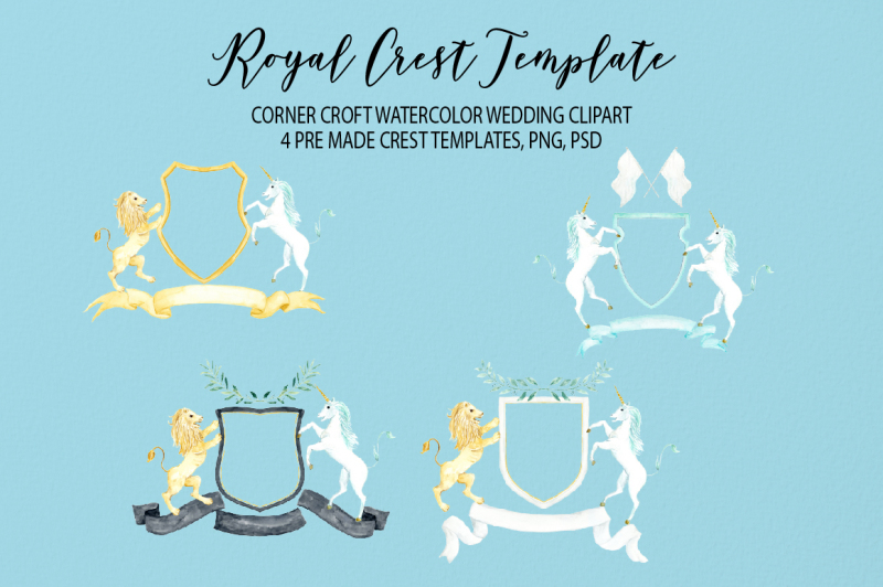 watercolor-royal-crest-clipart-crest-template