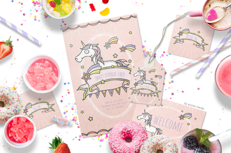 unicorn-party-printables-birthday-invitation-set