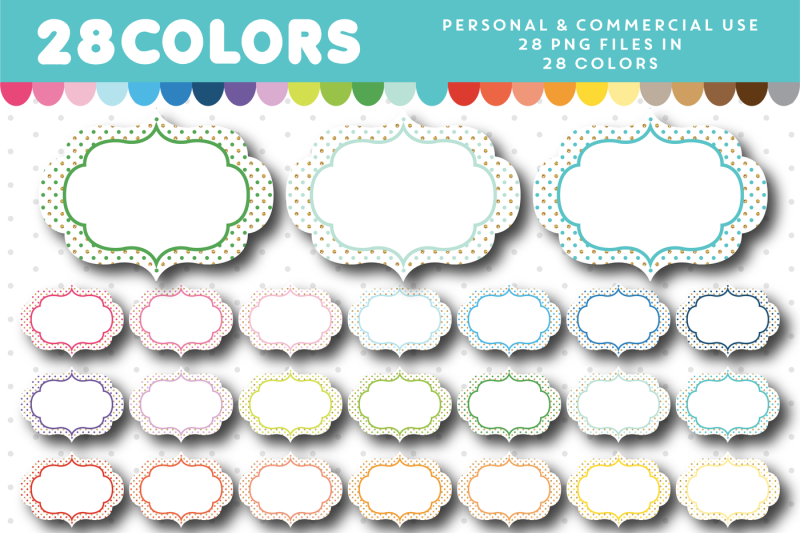 frame-with-small-polka-dots-clipart-cl-1763