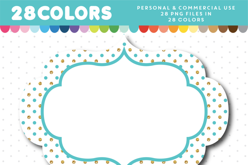 frame-with-small-polka-dots-clipart-cl-1763