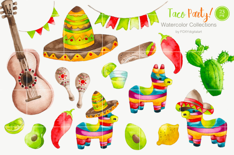 watercolor-taco-mexican-food-clipart