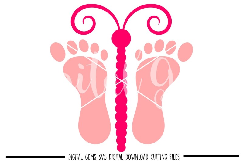 butterfly-footprint-svg-dxf-eps-png-files