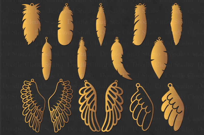 Download Feather Earring SVG, Wing Earring SVG,Tear Drop svg ...