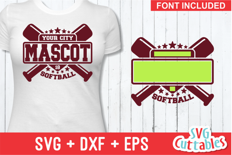 Softball svg Template 003, svg cut file By Svg Cuttables