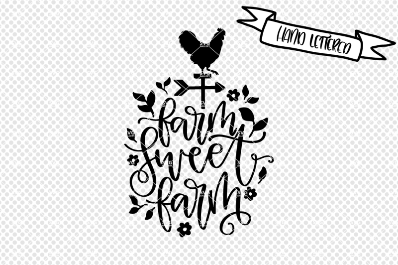 Download Farm sweet farm svg cut file, farmhouse decor svg By SVG Gallery | TheHungryJPEG.com