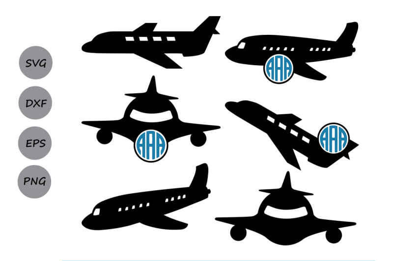 airplane-svg-monogram-frame-cut-files-plane-silhouette