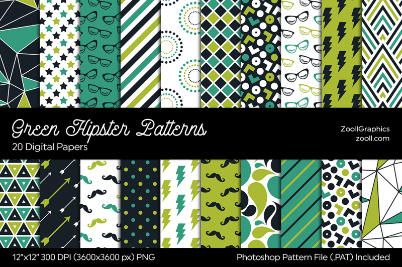 green-hipster-digital-papers