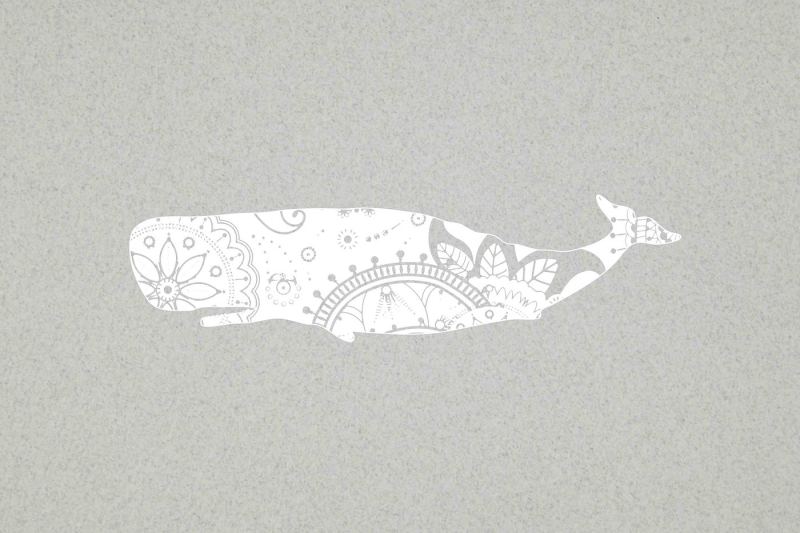 Download Mandala white whale SVG DXF PNG EPS AI By twelvepapers ...