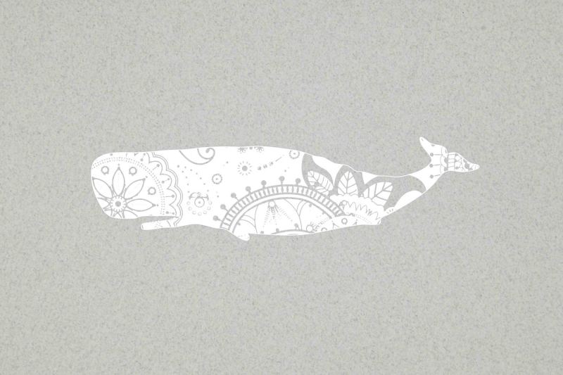 Download Mandala white whale SVG DXF PNG EPS AI By twelvepapers | TheHungryJPEG.com