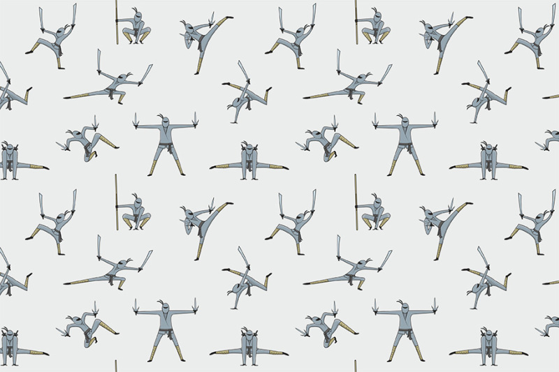 seamless-pattern-of-ninja