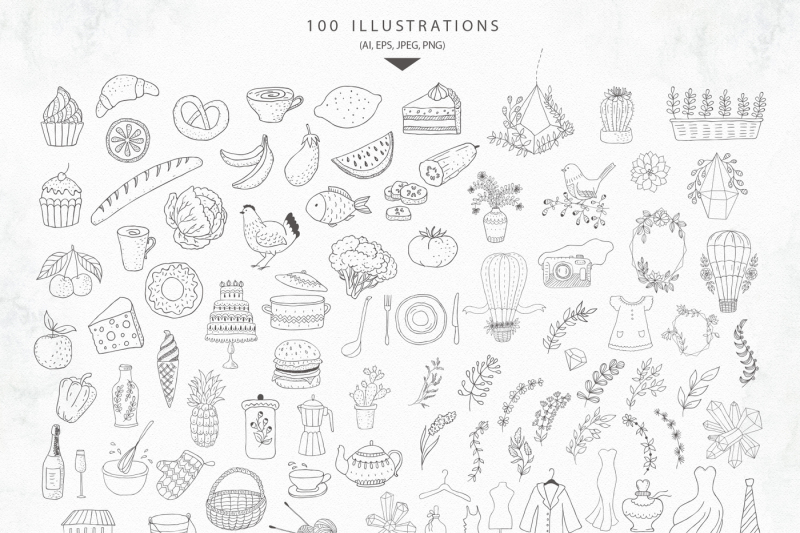 fashionable-duo-font-and-illustrations