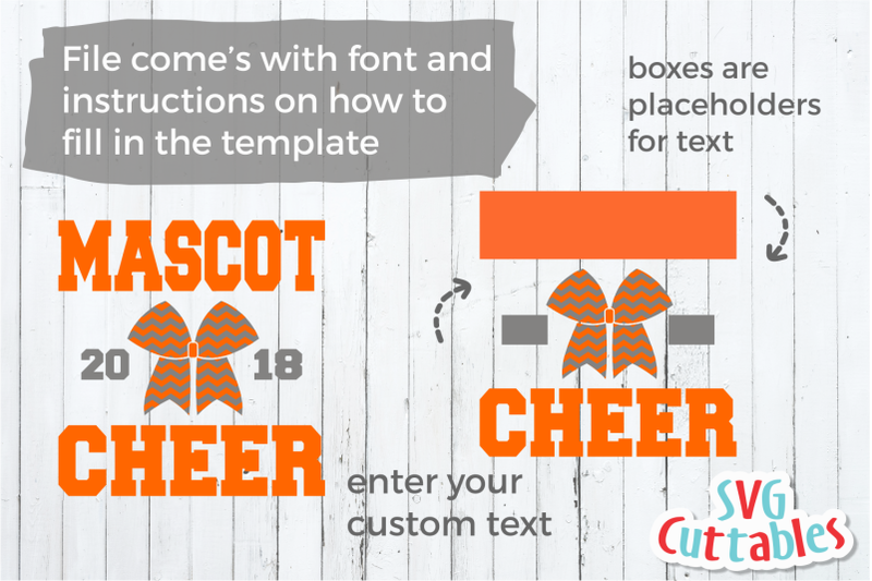 Download Cheer Template 007, svg cut file By Svg Cuttables ...