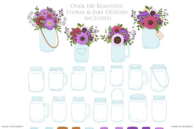 purple-mason-jar-floral-wedding-clipart