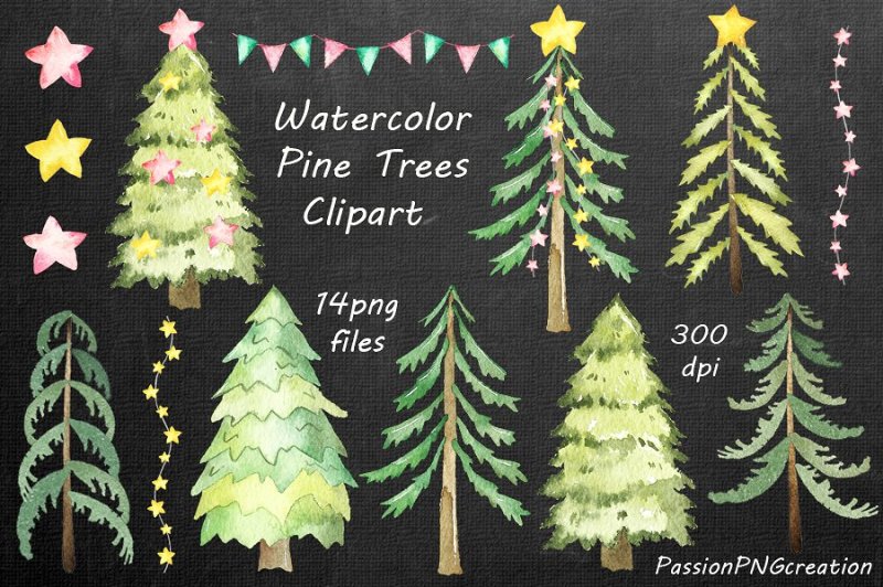 watercolor-pine-trees-clipart
