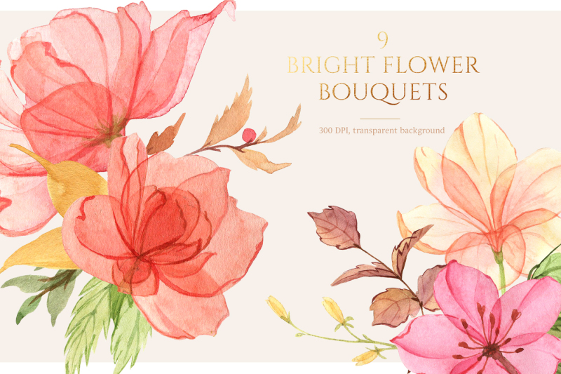 watercolor-gentle-bright-flowers