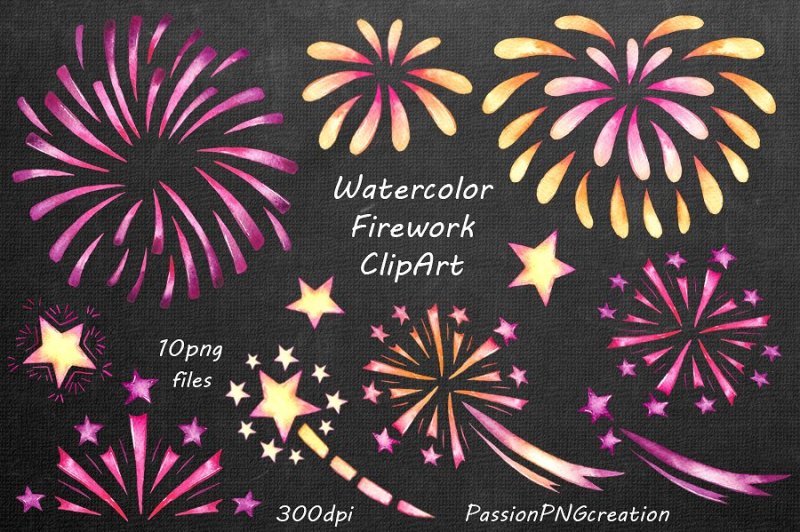 watercolor-firework-clipart