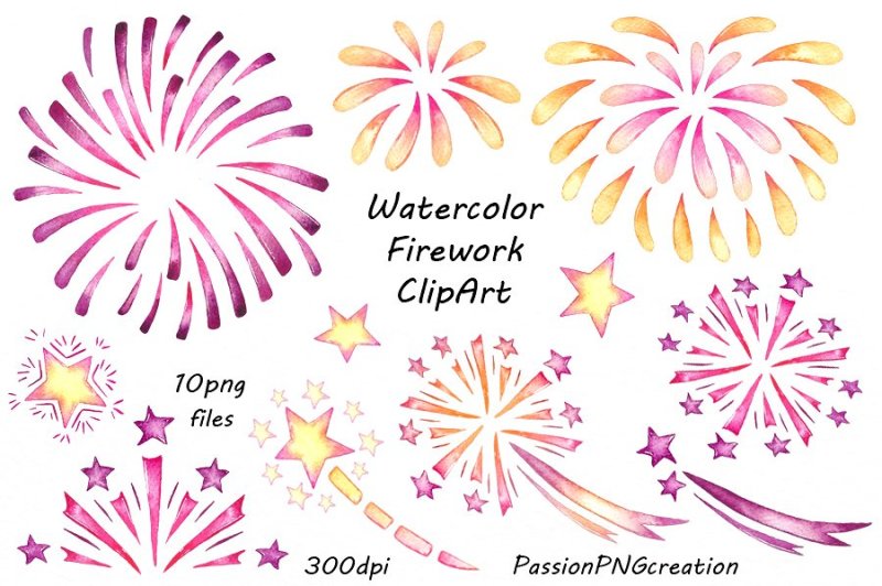 watercolor-firework-clipart
