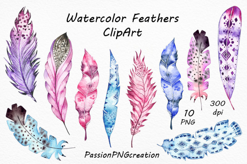 watercolor-feathers-clip-art